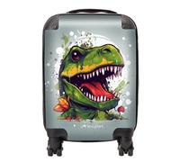 Warren Reed Designer Laughing T-Rex Suitcase - Mini Cabin