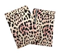 Warren Reed - Designer Leopard Hide Passport Cover in Brown Warren Reed - Designer Brown One Size