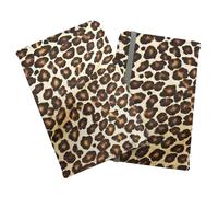 Warren Reed - Designer Leopard Hide Print Passport Cover in Brown Warren Reed - Designer Brown One Size