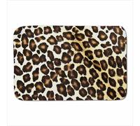 Warren Reed - Designer Leopard Hide Print Sherpa Blanket in Brown | Size: Large Warren Reed - Designer Brown Large
