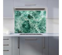 Warren Reed - Designer Light Green Quartz Effect Kitchen Splashback - W900mm x H650mm