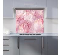 Warren Reed - Designer Light Rose Marble Effect Kitchen Splashback W600Mm X H600Mm, Multi