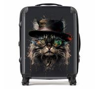 Warren Reed - Designer Maine Coon Cat With Glassessplashart Suitcase Medium, Multi