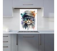 Warren Reed - Designer Maine Coon Cat Splashart Kitchen Splashback - W595mm x H745mm