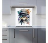 Warren Reed - Designer Maine Coon Cat Splashart Kitchen Splashback - W700mm x H750mm