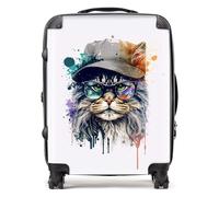 Warren Reed - Designer Maine Coon Cat Splashart Suitcase - Lightweight Hard Case, TSA Lock, 4 Spinner Wheels