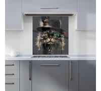 Warren Reed - Designer Maine Coon Cat With GlassesSplashart Kitchen Splashback - W700mm x H750mm