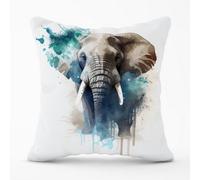 Warren Reed Designer Majestic Elephant Splashart Cushions 45Cm X 45Cm