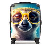 Warren Reed - Designer Meerkat With Glasses Splashart Suitcase Large, Multi