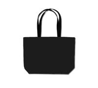 Warren Reed - Designer Midnight Black Beach Shopper Tote Bag Warren Reed - Designer Black