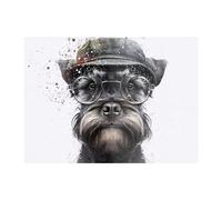 Warren Reed - Designer Miniature Schnauzer Dog Chopping Board, Multi