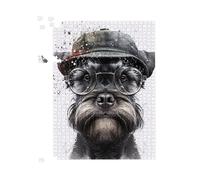 Warren Reed - Designer Miniature Schnauzer Dog Jigsaw Puzzle | Size: 1000 Pieces Warren Reed - Designer Multicolor 1000 Pieces