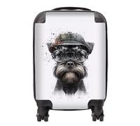 Warren Reed Miniature Schnauzer Dog Splashart Suitcase - Mini Cabin