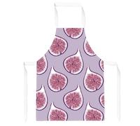 Warren Reed - Designer Modern Fig Pattern Apron in Purple Warren Reed - Designer Purple