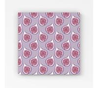 Warren Reed - Designer Modern Fig Pattern Canvas in Purple | Size: W16" x H16" Warren Reed - Designer Purple W16" x H16"