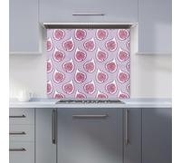 Warren Reed - Designer Modern Fig Pattern Kitchen Splashback in Purple | Size: 600mm x 600mm Warren Reed - Designer Purple 600mm x 600mm
