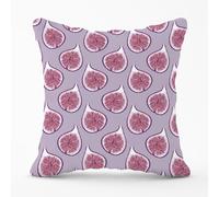 Warren Reed - Designer Modern Fig Pattern Outdoor Cushion in Purple | Size: 45 cm x 45 cm Warren Reed - Designer Purple 45 cm x 45 cm