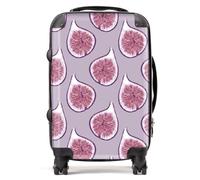 Warren Reed - Designer Modern Fig Pattern Suitcase Cabin, Purple