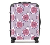 Warren Reed - Designer Modern Fig Pattern Suitcase Large, Purple