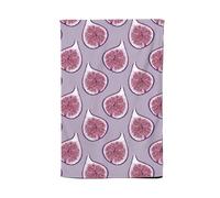 Warren Reed - Designer Modern Fig Pattern Tea Towel in Purple Warren Reed - Designer Purple