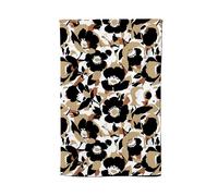 Warren Reed - Designer Modern Flower Pattern Tea Towel in Brown Warren Reed - Designer Brown