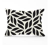 Warren Reed - Designer Modern Stylish Abstract Texture Cushions in Black | Size: 33 cm x 48 cm Warren Reed - Designer Black 33 cm x 48 cm