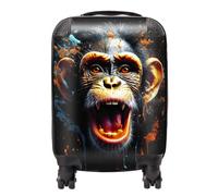 Monkey Face Splashart Suitcase Warren Reed - Designer Orange Mini Cabin