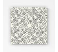 Warren Reed - Designer Monochrome Distressted Pattern Canvas in Grey | Size: w40 inch x h40 inch Warren Reed - Designer Grey w40 inch x h40 inch