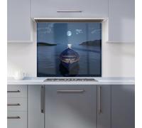 Warren Reed - Designer Moonlit Serenity On Quiet Waters Kitchen Splashback W700Mm X H650Mm, Multi