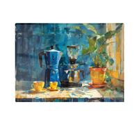 Warren Reed - Designer Morning Coffee: A Painterly View Chopping Board Warren Reed - Designer Multicolor