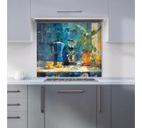Warren Reed Designer Morning Coffee: A Painterly View Kitchen Splashback