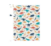 Warren Reed - Designer Multicoloured Dinosaurs Jigsaw Puzzle in Blue | Size: 500 Piece Warren Reed - Designer Blue 500 Piece