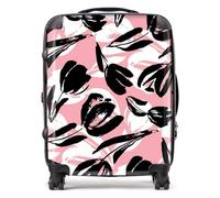 Warren Reed - Designer Nature Flat Spring Flower Suitcase - Lightweight Hard Case, TSA Lock, 4 Spinner Wheels
