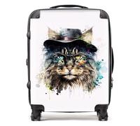 Warren Reed - Designer Norwegian Forest Cat Splashart Suitcase Large, Multi