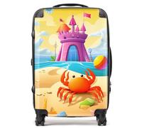 Orange Crab On A Beach Holiday Suitcase Warren Reed - Designer Yellow Medium