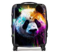 Warren Reed - Designer Panda Face Splashart Colourful Suitcase Large, Multi