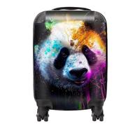 Panda Face Splashart Colourful Suitcase Warren Reed - Designer Blue Mini Cabin