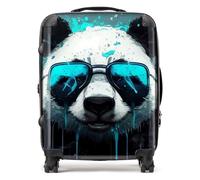 Warren Reed - Designer Panda With Blue Glasses Splashart Suitcase Large, Multi
