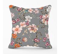 Warren Reed Designer Peony, Lily, Tulip, Daisy Colorful Outdoor Cushion 45Cm X 45Cm