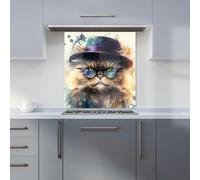 Warren Reed - Designer Persian Cat Splashart Kitchen Splashback - W700mm x H650mm