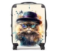 Persian Cat Splashart Suitcase Warren Reed - Designer Multi Large