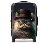 Warren Reed - Designer Persian Cat With Glasses Splashart Suitcase Medium, Multi