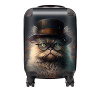 Persian Cat Splashart Suitcase Warren Reed - Designer Multi Mini Cabin