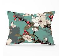 Warren Reed Designer Pink Blossom Asian Design Cushions 33Cm X 48Cm