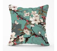 Warren Reed Designer Pink Blossom Asian Design Cushions 60Cm X 60Cm
