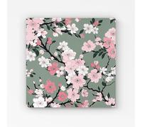 Warren Reed - Designer Pink Floral Abstract Pattern Canvas | Size: W30" x H30" Warren Reed - Designer Pink W30" x H30"