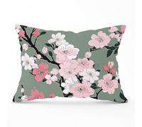Warren Reed Designer Pink Floral Abstract Pattern Cushions 33Cm X 48Cm