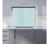 Warren Reed - Designer Pink Frangipani Flowers Kitchen Splashback in Green | Size: 600mm x 750mm Warren Reed - Designer Green 600mm x 750mm