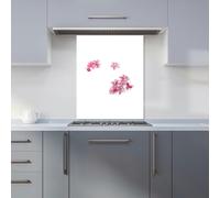 Warren Reed - Designer Pink Frangipani Flowers Kitchen Splashback - W600mm x H750mm