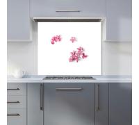 Warren Reed - Designer Pink Frangipani Flowers Kitchen Splashback - W900mm x H750mm